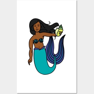 Mermaid Illustration Posters and Art